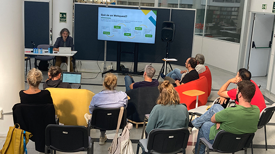 Fotografia de l'acte de presentació dels resultats del projecte SustainEd