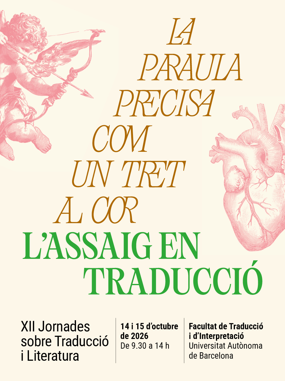 Imatge cartell XII jornades sobre traducció i literatura