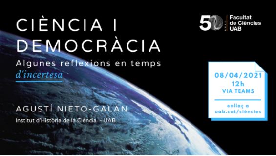 cartell conferencia ciencia i democracia
