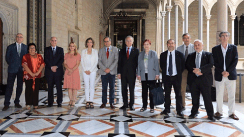 Encuentro de rectores con el presidente Quim Torra el 17 de julio, en el Palau de la Generalitat (fo