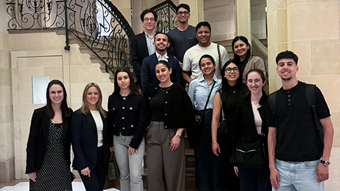 Estudiantes del Máster en Gestión de Empresas Hoteleras en el Majestic Hotel & Spa Barcelona