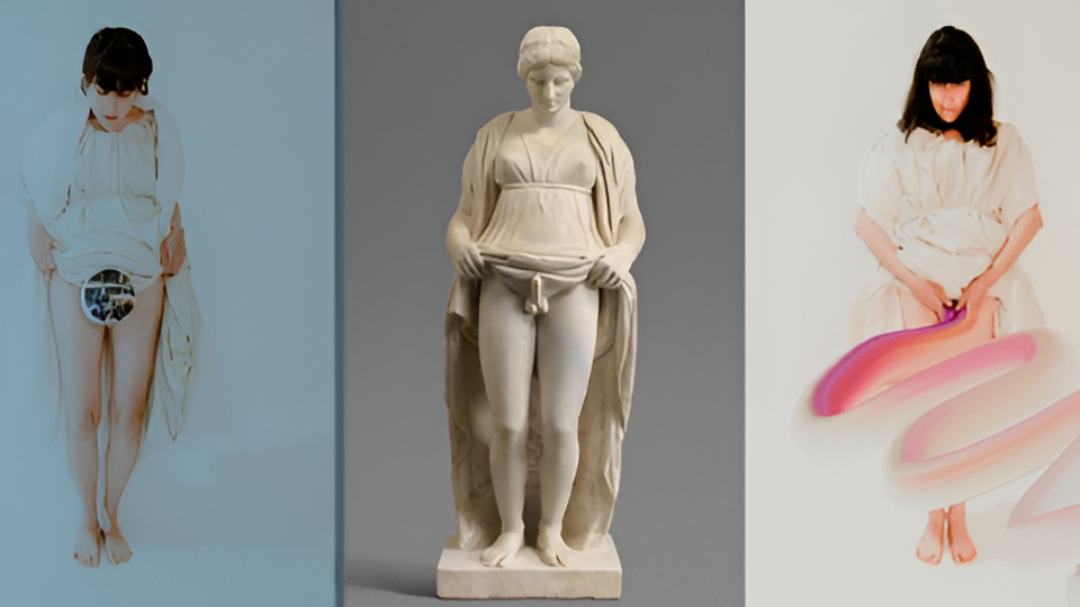 Fotografia representativa d'Hermafrodites a cavall, obra de la Setmana Artística Inclusiva.