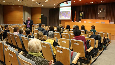 Ponència Jean Claude Aranega al Rectorat, dins el marc de la Setmana Saludable i Sostenible 2018