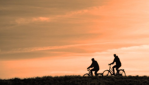 Persones en bicicleta