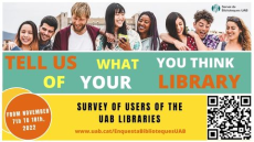 Image of user satisfaction survey of the UAB Libraries