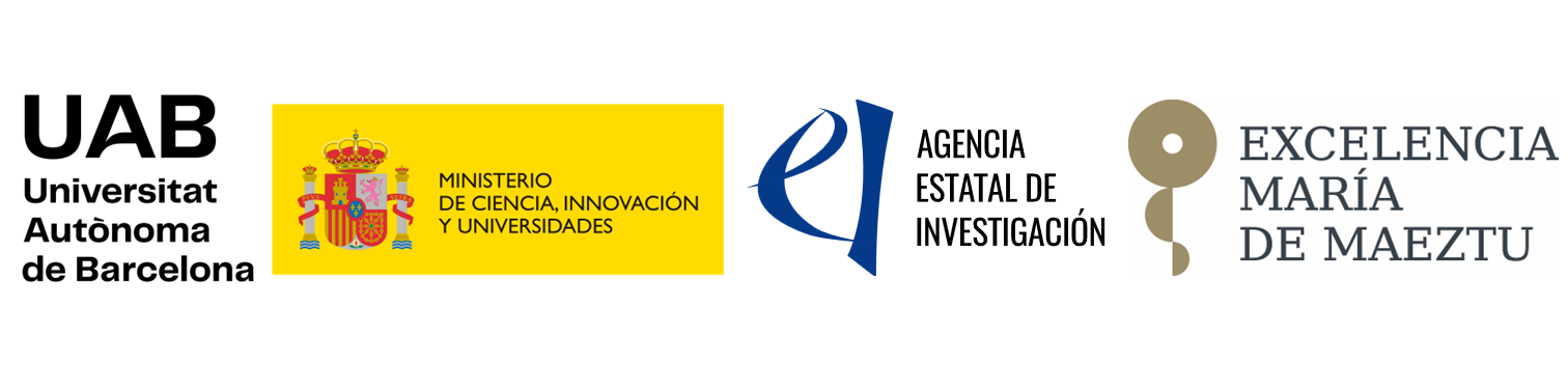 Logo UAB, MCIU, AEI I maria de Maeztu