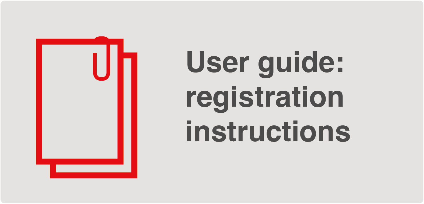 User guide: Registration instructions