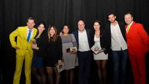 Imatge de la recollida de premis de la EMCup 2017