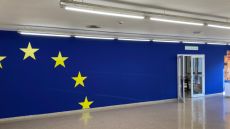 Entrada de la nova seu del Centre de Documentació Europea