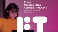 Cartell del Premi Recerca Fiscal i Estudis Tributaris 