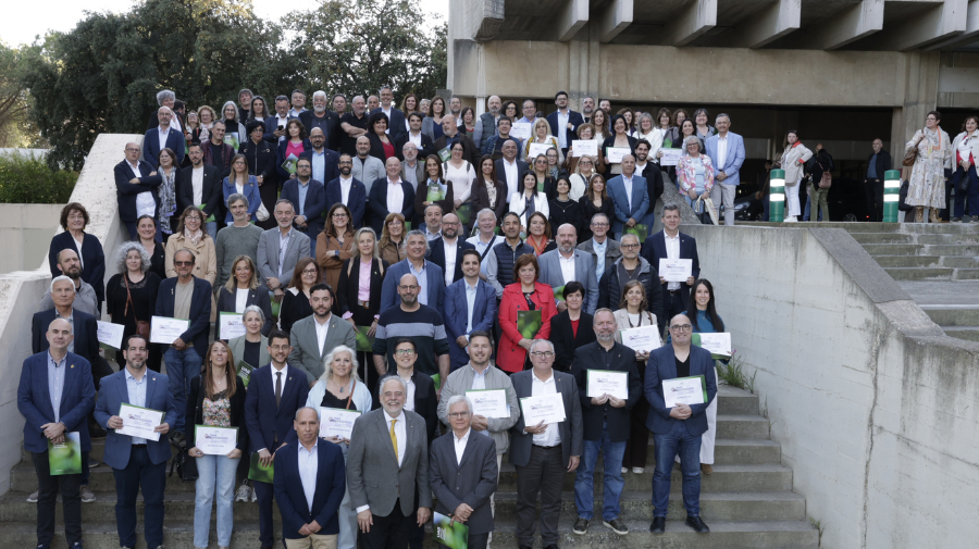 Foto de grup dels premiats de Infoparticipa.