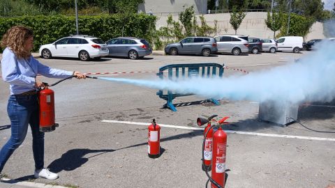Formció en extinció d'incendis