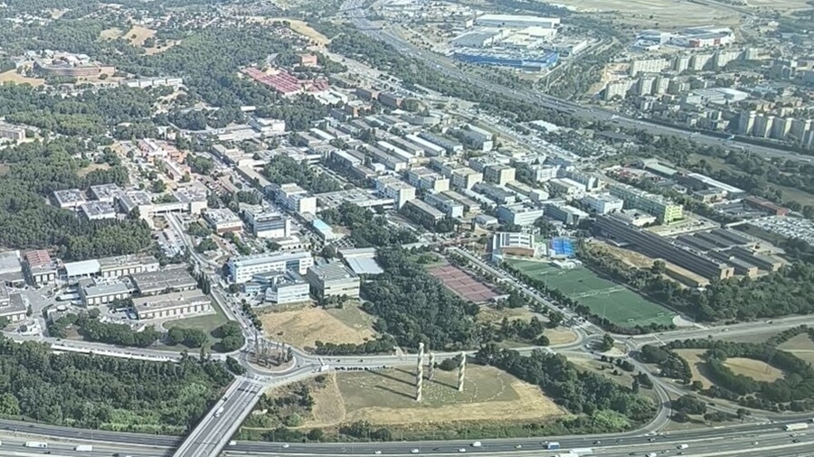 Visió aèria del campus de la UAB