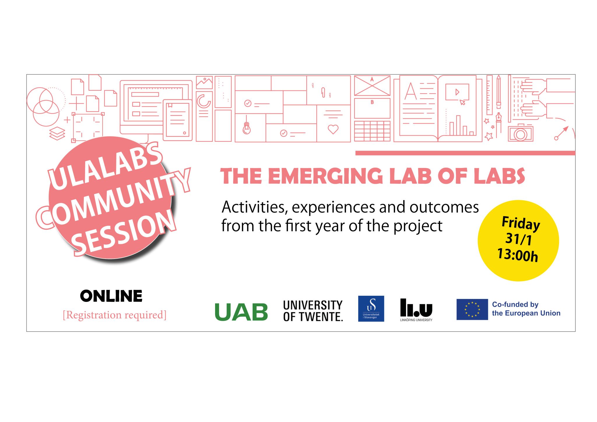 Banner del webinar The Emerging Lab of Labs