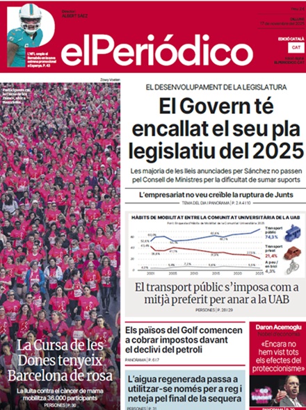 El Periódico portada 17-XI-2025