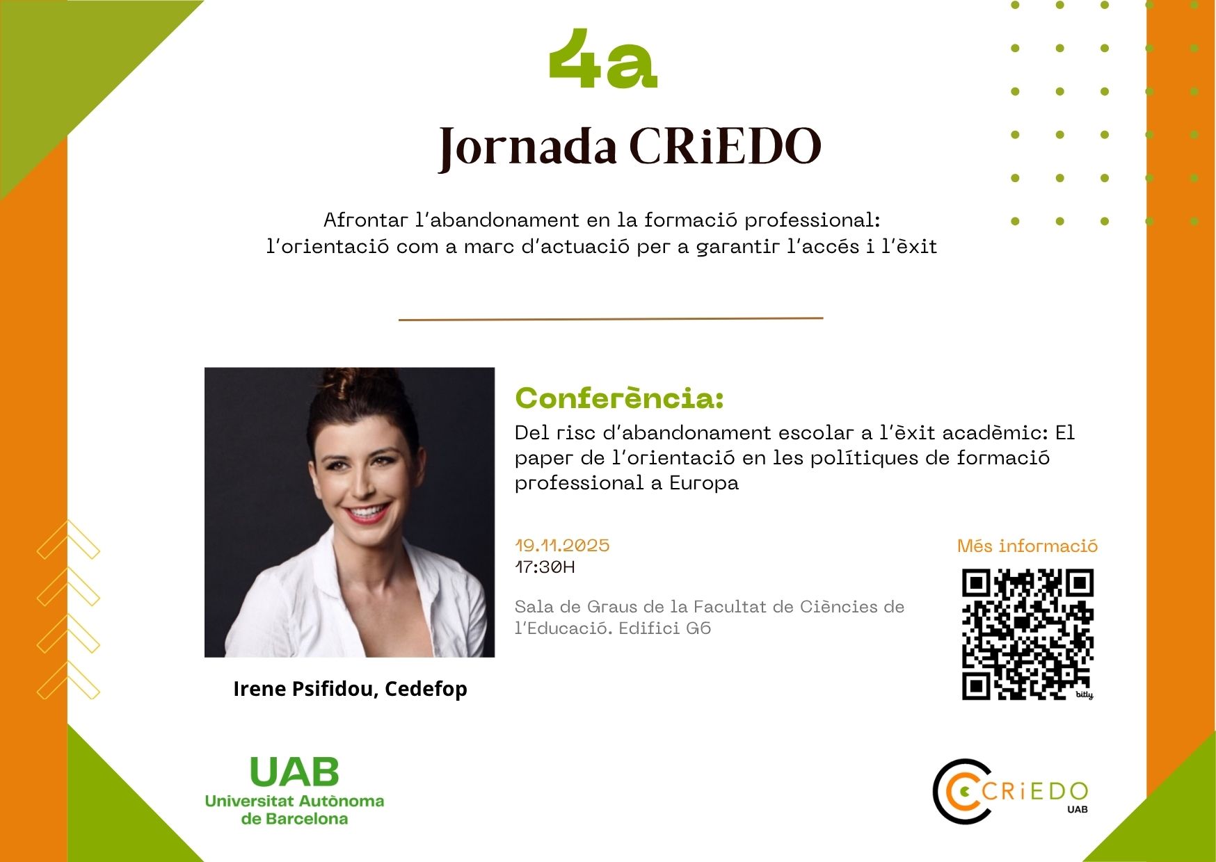 Imatge amb informació de la Jornada