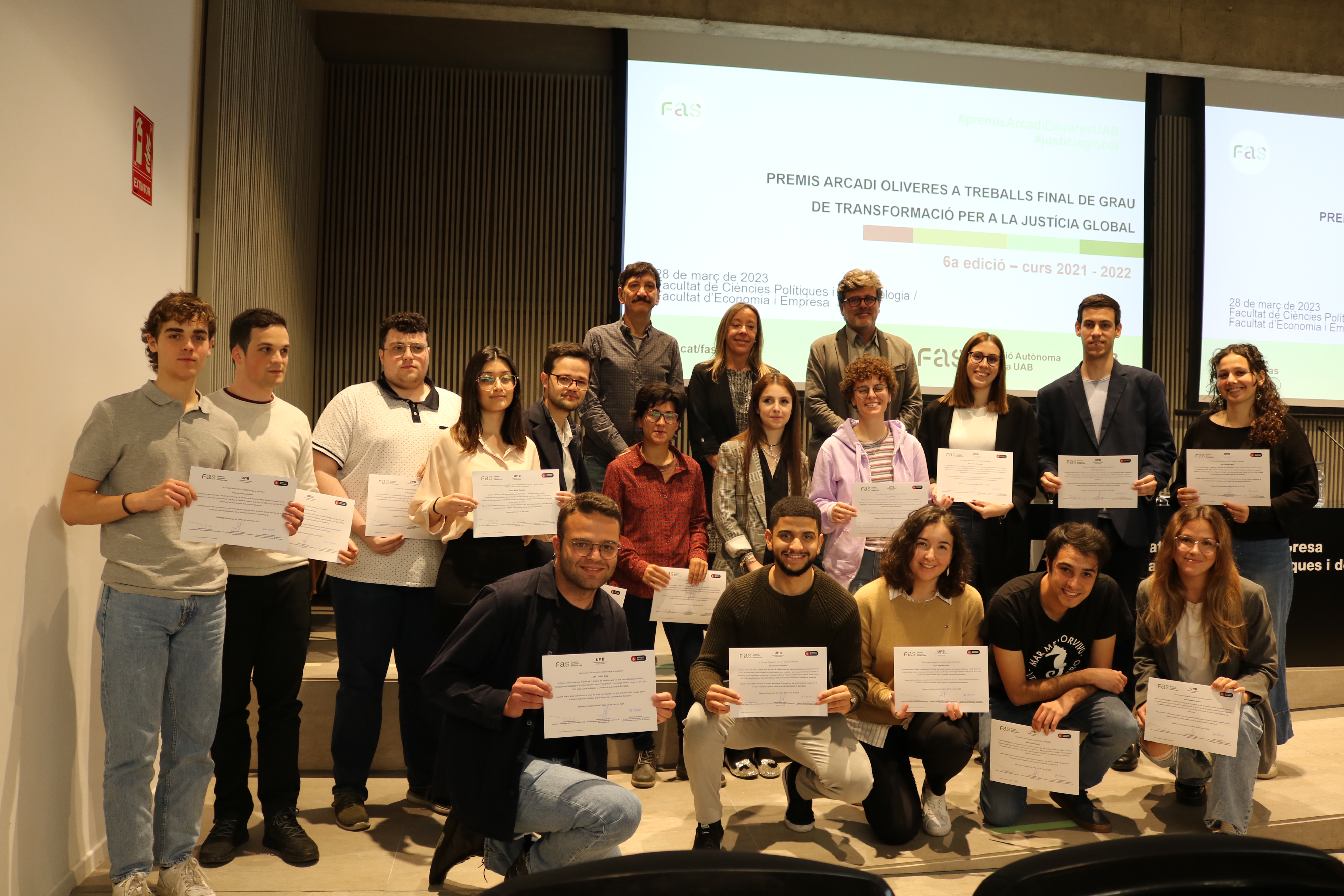 Alumnes premiats TFG