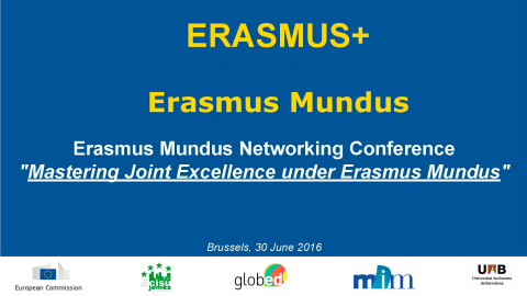 UAB en la Conferencia ErasmusPlus Mastering Joint Excellence under Erasmus Mundus