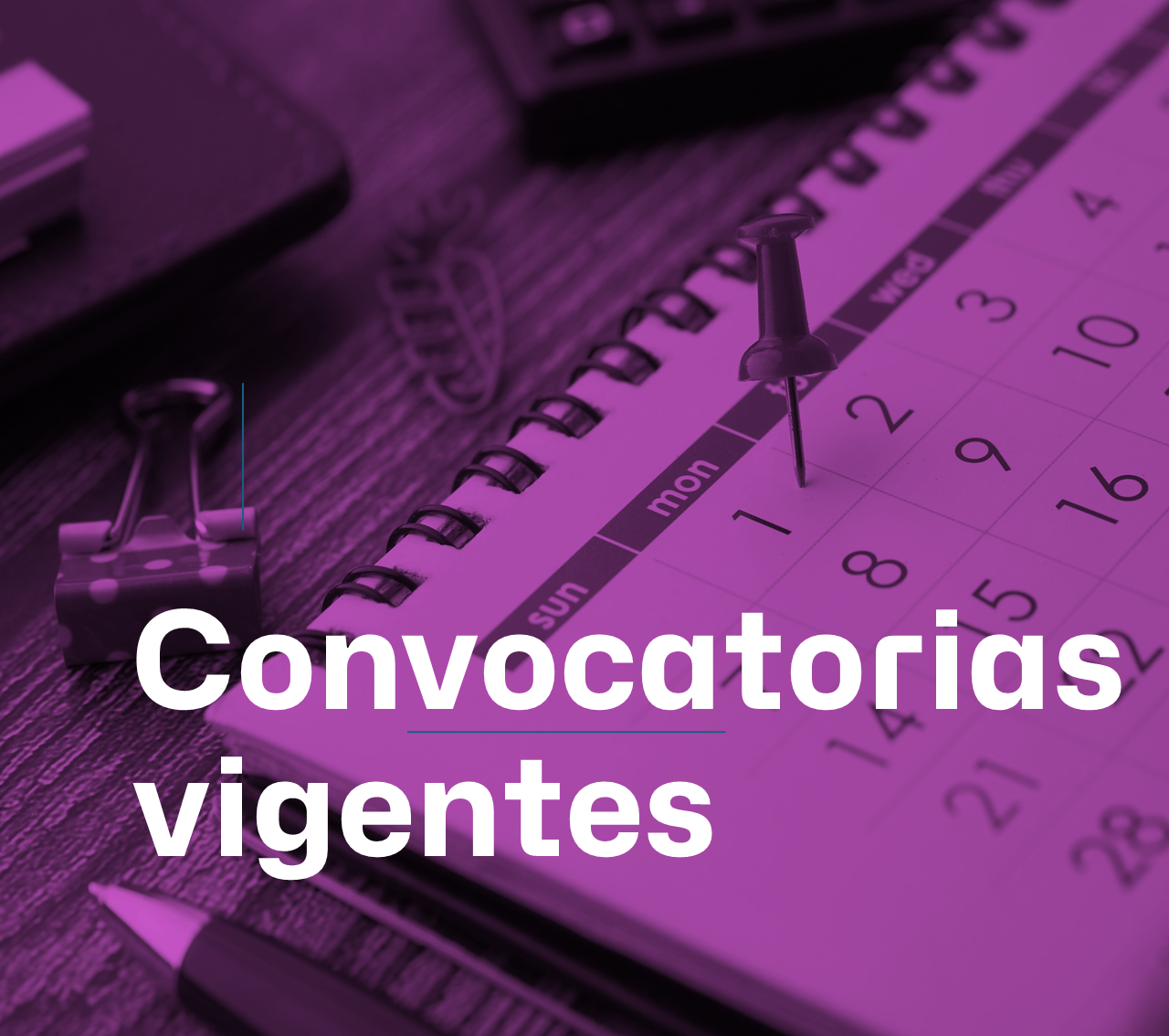 Convocatorias vigentes