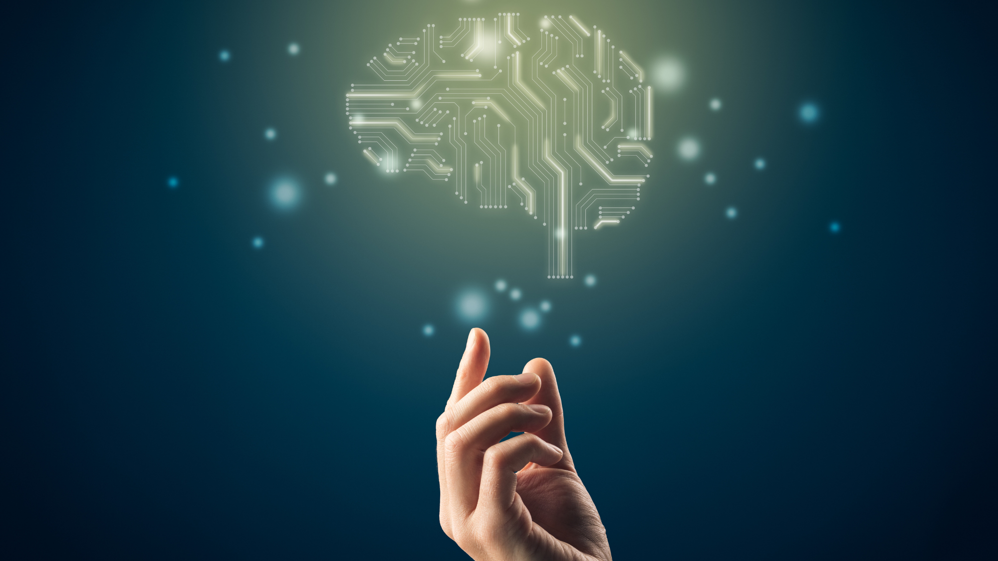 Imatge referent a la Intel·ligència Artificial (Mà)