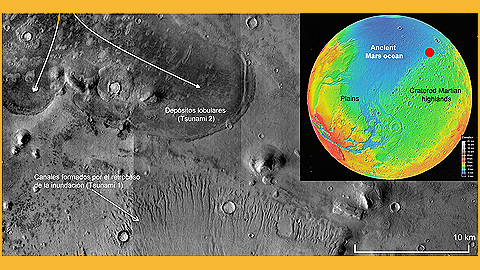 Two Mars tsunamis destroyed the planet's shorelines