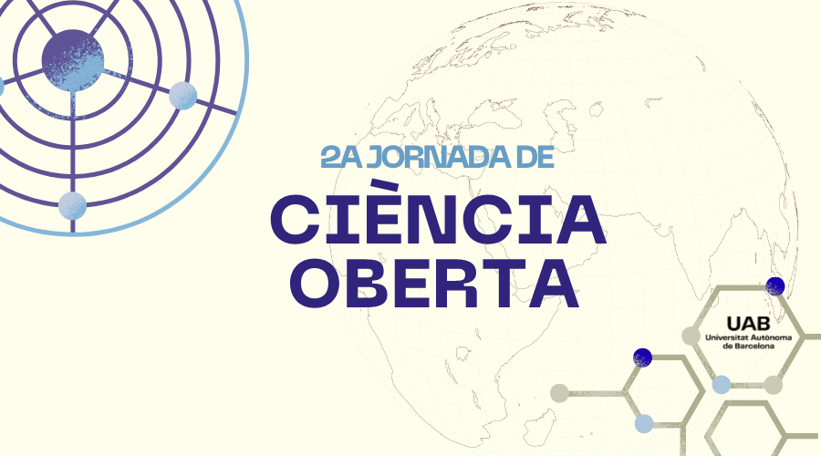Cartell promocional de la primera Jornada de Ciència Oberta