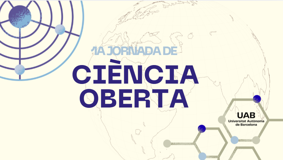 Cartell promocional de la primera Jornada de Ciència Oberta
